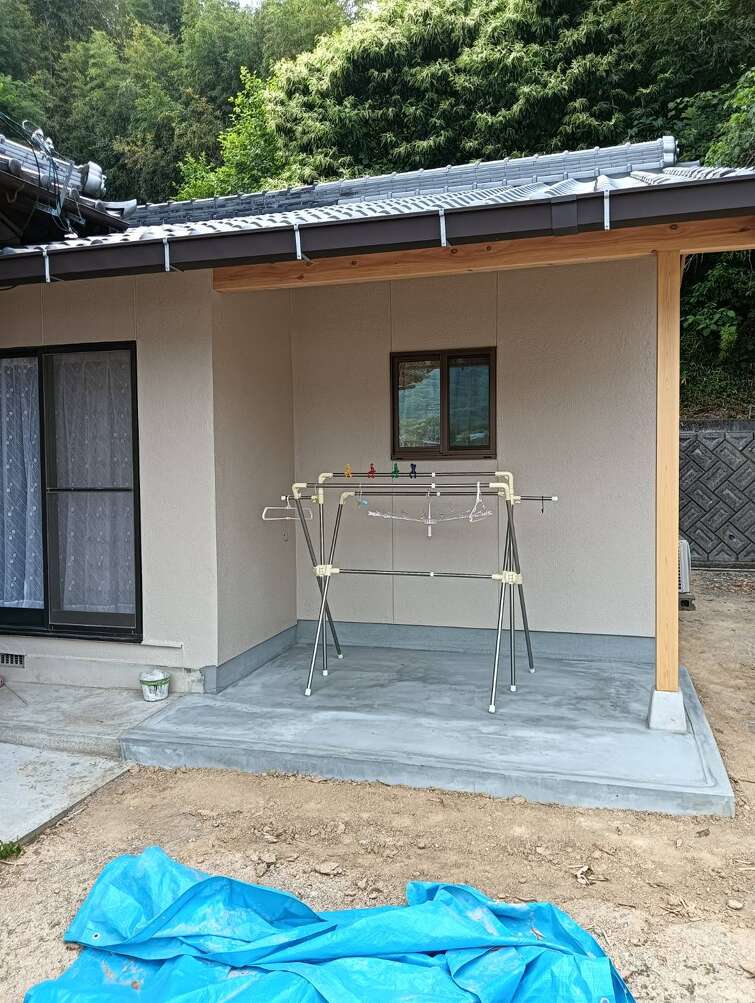 使いやすい洗濯物干しスペース