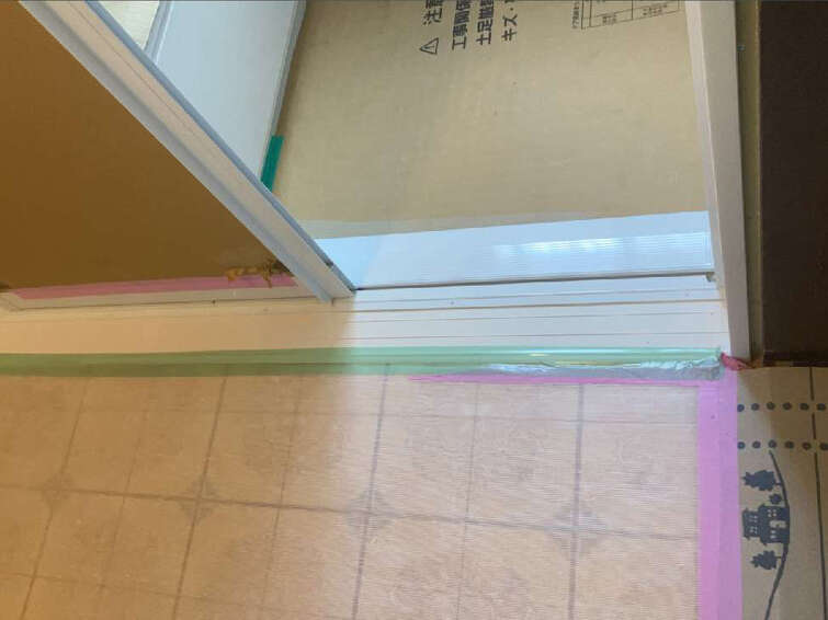 入口の段差を解消する施工
