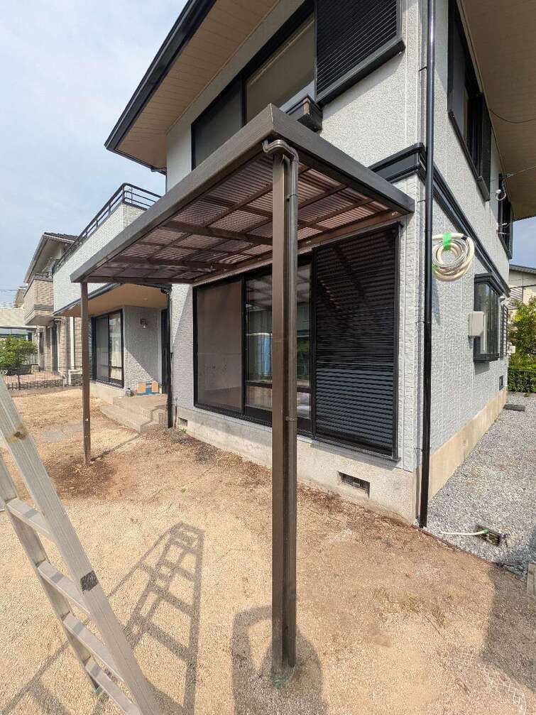 after　すっきりと機能的な雨どいになりました